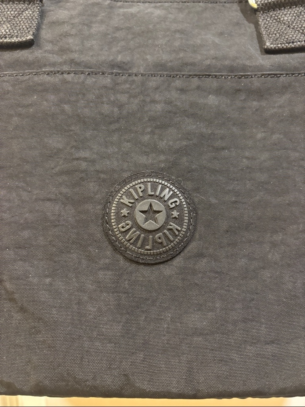 KIPLING..THE “FELICITY”SHOULDER BAG…BLACK NYLON LEATHER HANDLES LOTS OF POCKETS - Picture 4 of 12